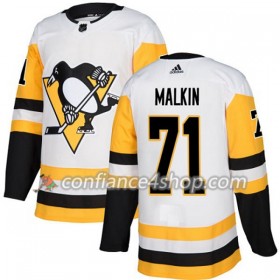 Adidas Maillot de Hockey Pittsburgh Penguins Evgeni Malkin 71 2017-2018 Blanc Authentic - Homme